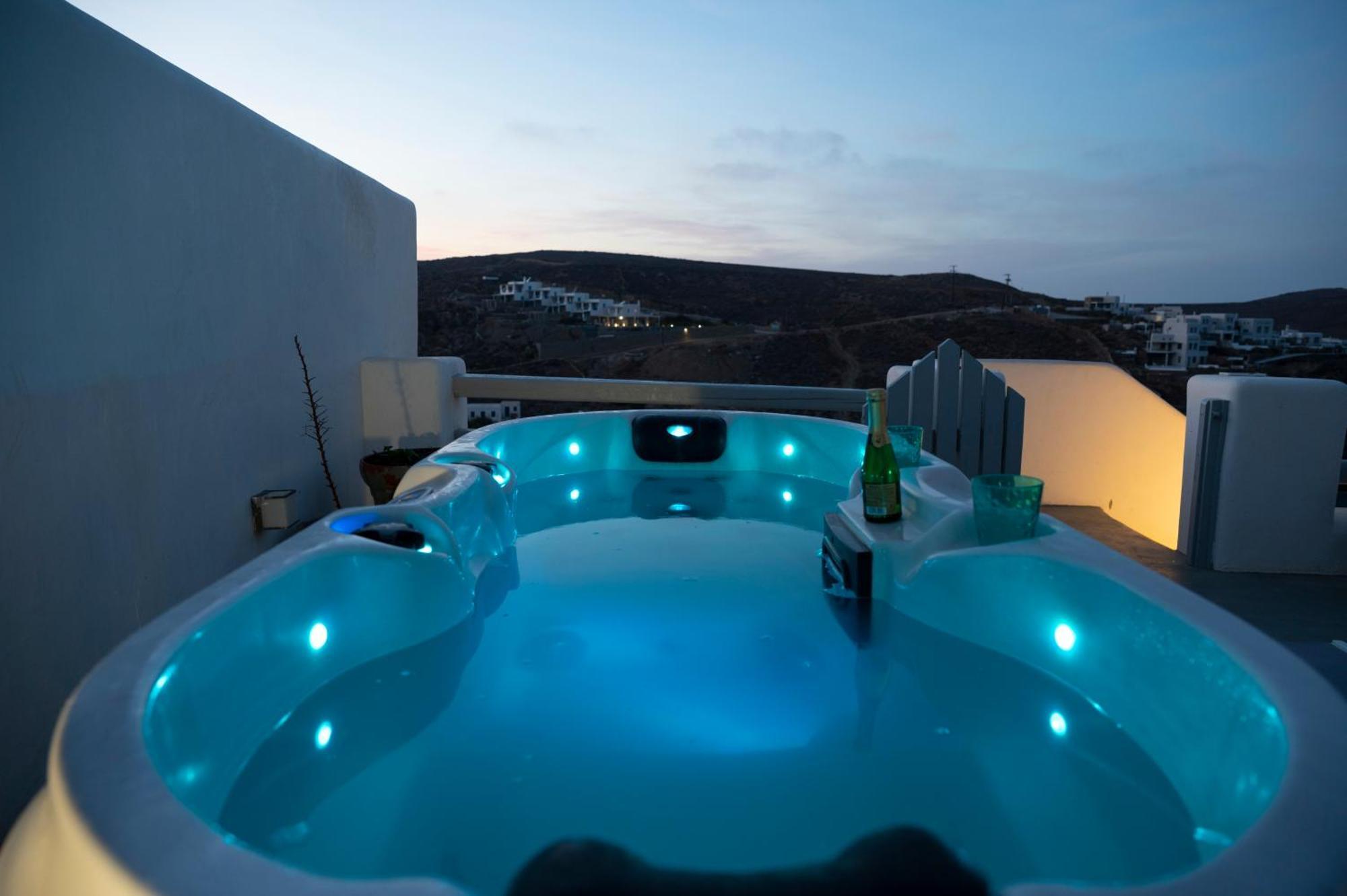 Seaview Mesonette With Private Hot Tub Villa Mykonos Town Exterior photo