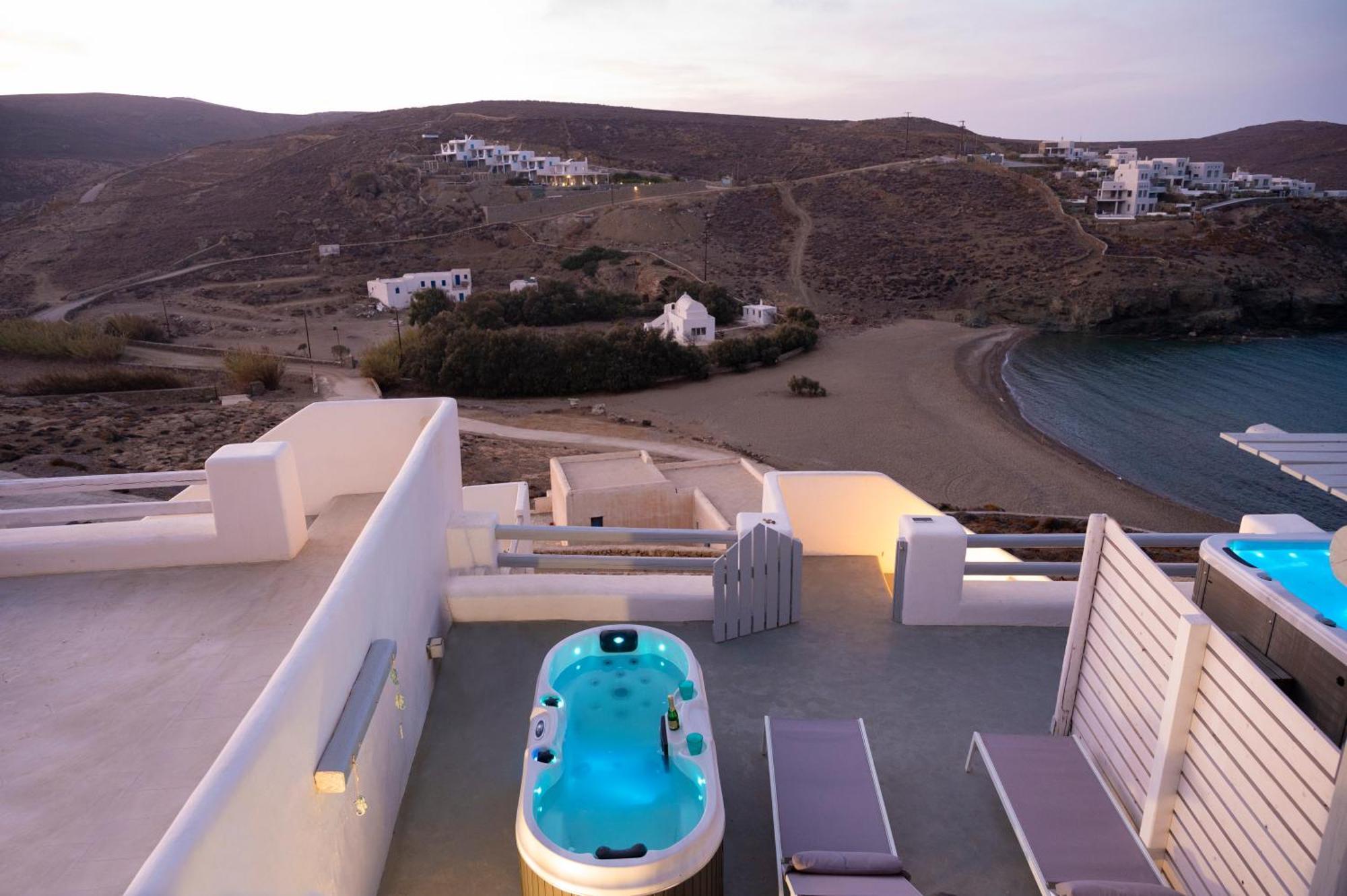 Seaview Mesonette With Private Hot Tub Villa Mykonos Town Exterior photo