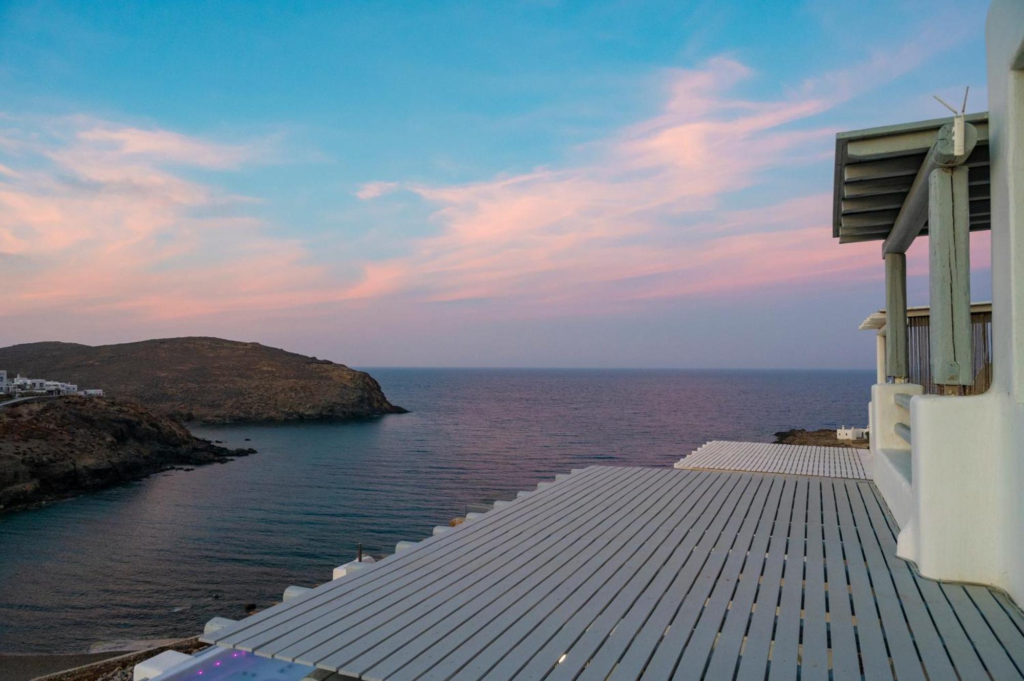 Seaview Mesonette With Private Hot Tub Villa Mykonos Town Exterior photo